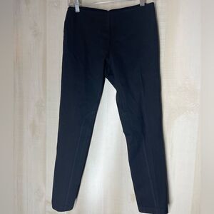 J. Crew black‎ riding pants back exposed zipper, size 8